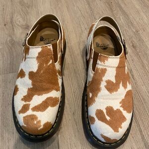 ISHAM HAIR-ON COW PRINT SLINGBACK MULES